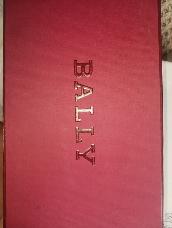 Bally Black Slides with White Logo and Red Stripe main image 7
